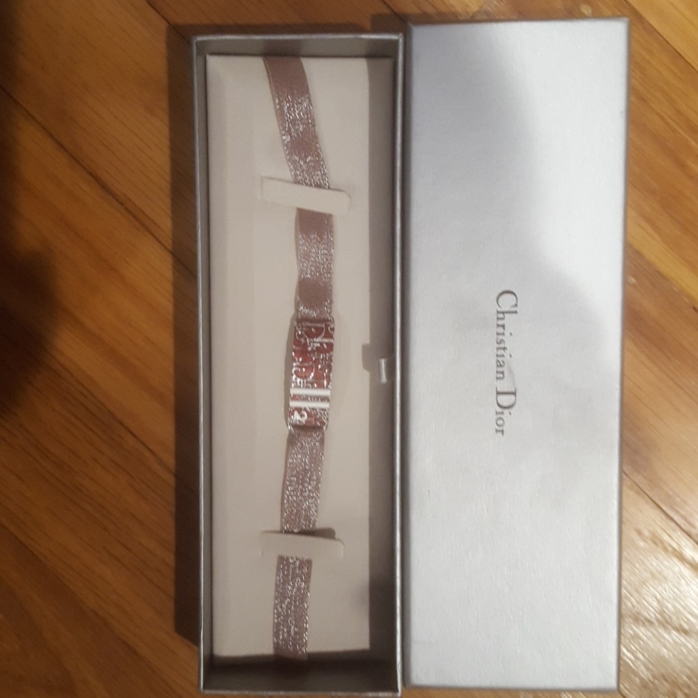 Christian Dior purple metallic choker